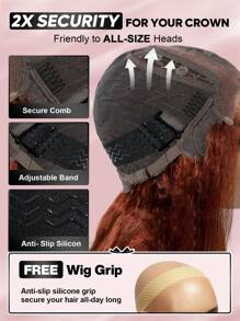 ALL READY WIG Pre Plucked Pre-Cut Lace 5.5x5x1 Glueless Lace Front Wig 100% Human Hair Reddish Brown Yaki Straight Bob Wig 9AM HAIR - S33D - View 8