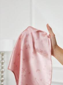 银河印花缎面吊带背心和短裤睡衣套装 / 睡衣套装