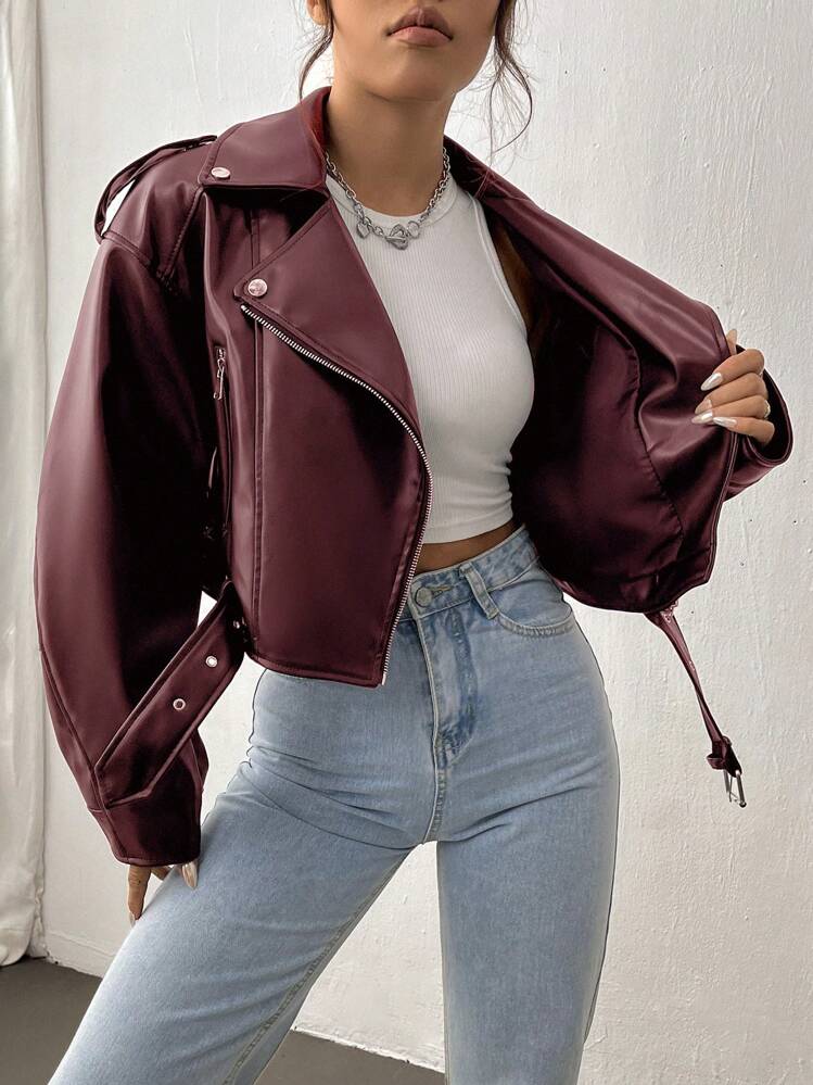 StreetHx Effen, minimalistisch, casual jasje met lange mouwen vooroudejaarsavond