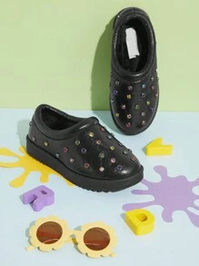 Mini mi Bestseller Kid's Slipper Clogs With Braided Collar- Super Comfy,Sweet,Versatile,Cozy,Perfect For All-Day Lounging