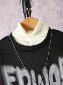 Áo nỉ cổ tròn phối màu thời trang cho bé trai tuổi teen, thích hợp cho mùa thu/đông. - Nhiều màu - Xem 4