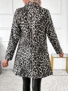 SHEIN Clasi 女式豹纹休闲长袖外套 - 彩色 - 查看 2