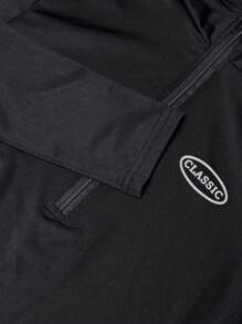 SHEIN 2 件套青少年女孩连体裤，含长袖上衣和阔腿裤 - 黑色 - 查看 5