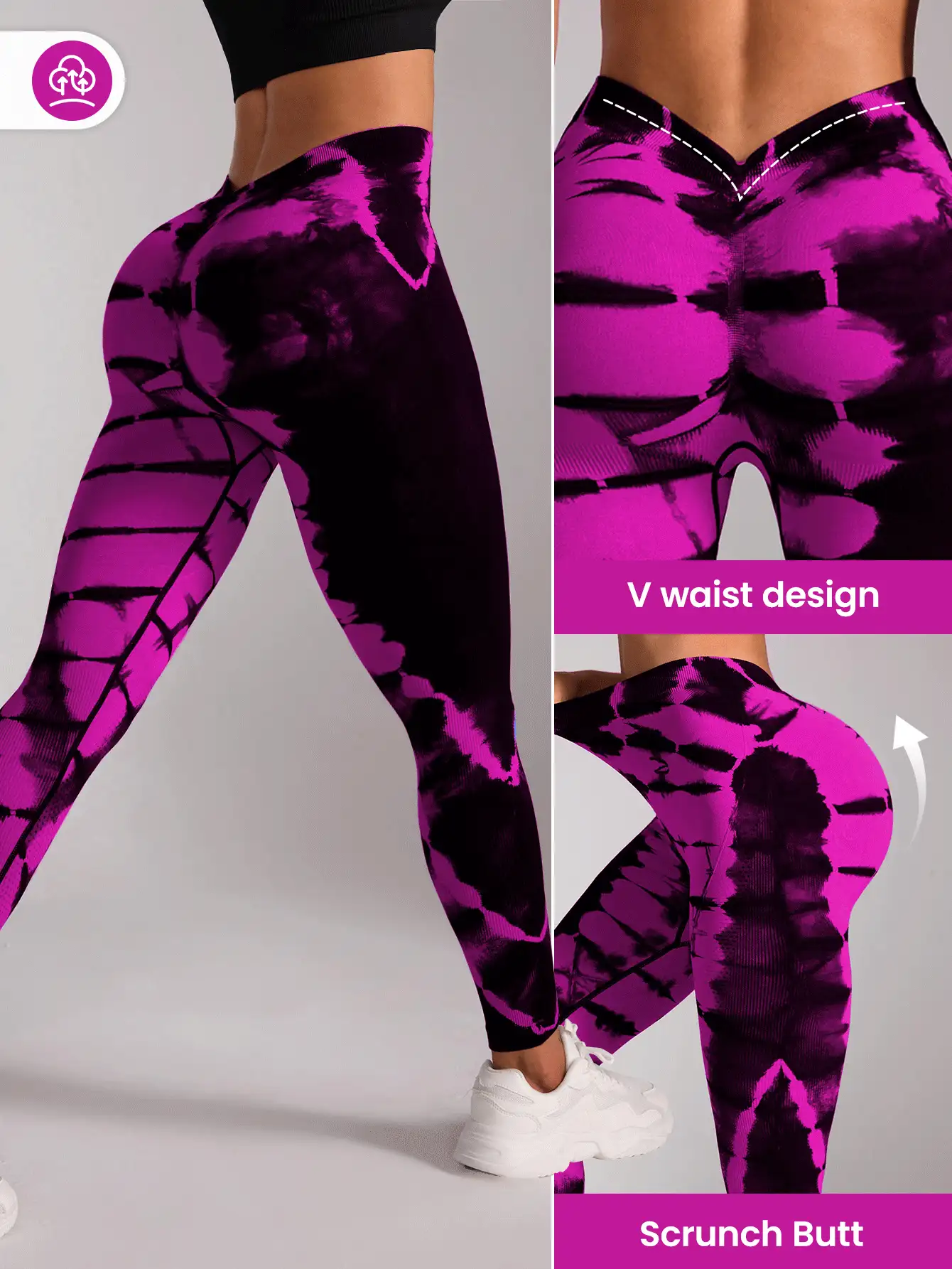 Core Rhythm Quần legging thể thao H866 Navy và đen - Nhiều màu - Xem 8