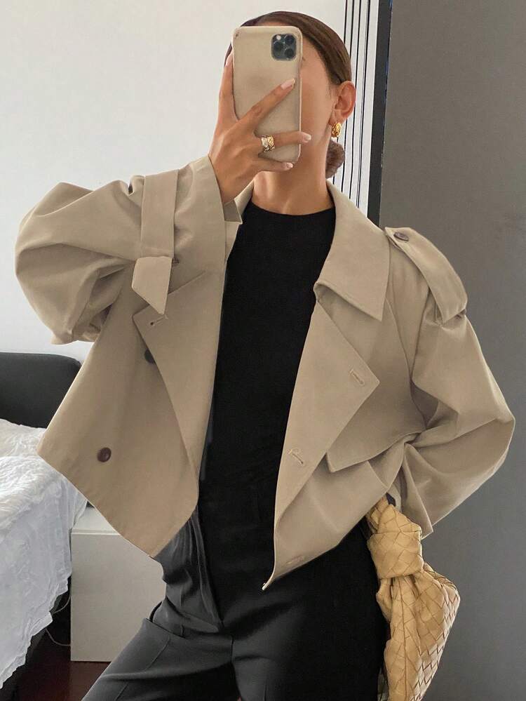 New Autumn Short Casual Ladies Trench Coat Women Jacket,Fall Women Clothes