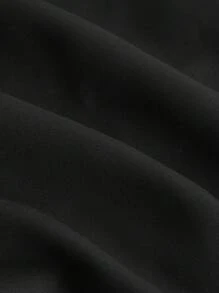 SHEIN MOD 女士长款黑色商务休闲裤秋冬正装裤黑色女士正装裤职业装 - 黑色 - 查看 3