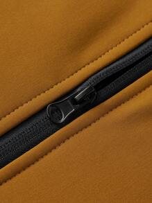 Manfinity Homme 男士撞色前拉链长袖吊带简约连帽休闲夹克