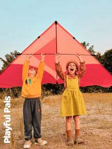 SHEIN 2 件年轻女孩可爱/复古/休闲小狗全身印花长袖衬衫和吊带裙 2 件套，适合室内和室外，春/秋/冬