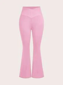SHEIN EZwear 3pcs/Pack Plus Size Flared Pants For Spring