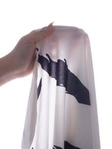 大码休闲拼色印花连衣裙 - 彩色 - 查看 6