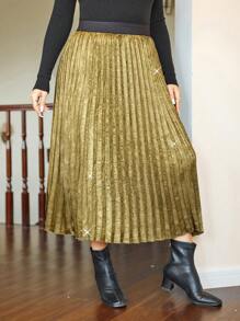 大码百褶裙，秋季