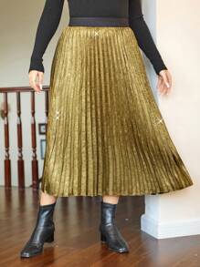 大码百褶裙，秋季