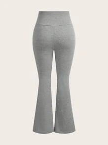 SHEIN EZwear 3pcs/Pack Plus Size Flared Pants For Spring