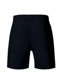 Manfinity Sport Corelite Boyfriend Style Men's Casual Letter Print Front Tie Waist Sports Shorts