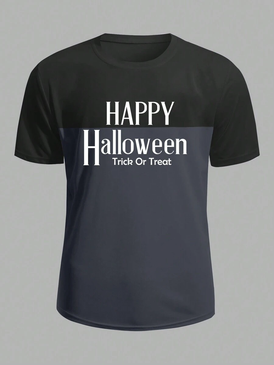 Manfinity Running 男友风男士口号印花圆领短袖运动 T 恤