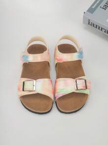 1 双舒适时尚多功能女童沙滩/儿童平底凉鞋 - 粉色 - 查看 4