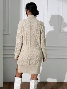 RueChic New Arrival Loose Thermal Lined Thickened Base Layer, For Fall Winter - Beige - View 5