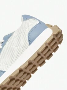 SHEIN 4 Seasons Simple Stylish Breathable Mesh Casual Unisex Kids Sneakers, Back To School Sports Shoes - Baby Blue - View 7