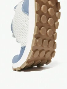 SHEIN 4 Seasons Simple Stylish Breathable Mesh Casual Unisex Kids Sneakers, Back To School Sports Shoes - Baby Blue - View 8