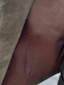 SHEIN Chaqueta casual con cuello vuelto, manga larga, bolsillo con cremallera, para mujeres embarazadas