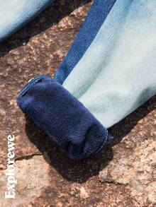 SHEIN Young Boy Casual Washed Loose Fit Denim Jeans, Autumn - Multicolor - View 10