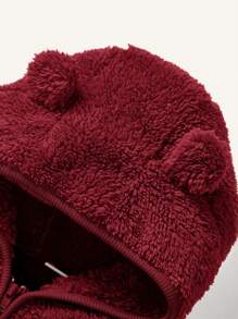Cozy Pixies 2 peças Conjunto de Casaco com Capuz de Fleece e Calça Grossa para Bebê Menina