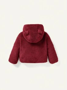 Cozy Pixies 2 peças Conjunto de Casaco com Capuz de Fleece e Calça Grossa para Bebê Menina