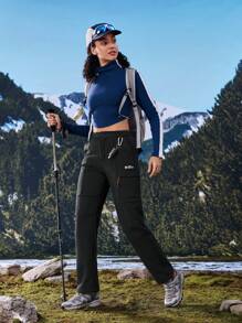 In My Nature In My Nature Women's Casual Outdoor Sports Waterproof Lined Warm Thermal Lined Hiking Pants With Zipper Pockets
