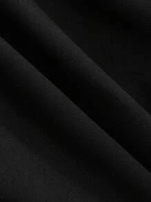 DAZY Vestido de tirantes finos de unicolor minimalista con cola de pez, apto para otoño y verano