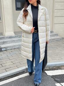 SHEIN Frenchy Mantente abrigado, úsalo en la nieve, blanco, úsalo en otoño e invierno, úsalo cuando salgas, nieve