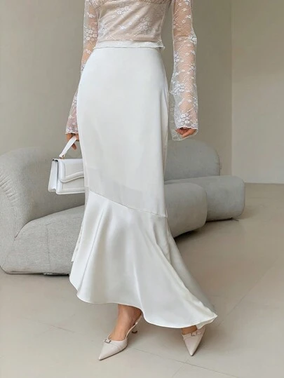 EastFlair Korean Fashion Women Elegant And Graceful Fishtail Skirt