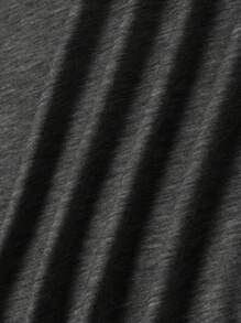 Calvaya Áo thun cổ tròn tay ngắn in hình rùa cỡ lớn thường ngày cho nữ - Màu xám đen - Xem 4