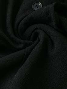 Chiquease Women's 3D Floral Patterned Blazer Jacket - Black - View 5