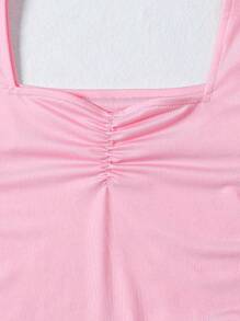 3 件装 女童纯色圆领修身 T 恤