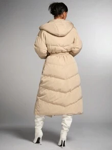 SHEIN BAE Women's Thickened Warm Coat, Soft And Cozy, Suitable For Thanksgiving, Halloween, And Holiday Wear, Winter Clothes