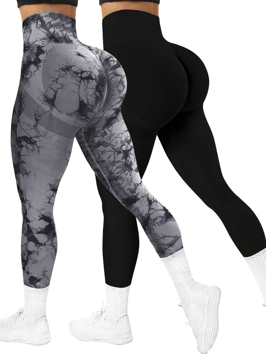 Yoga Basic Quần legging tập yoga định hình eo cao co giãn cao dành cho nữ - Nhiều màu - Xem 1