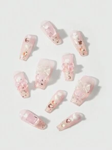 ROMWE Anime 时尚多用途奢华别致指甲装饰贴纸，按压指甲 - 彩色 - 查看 3