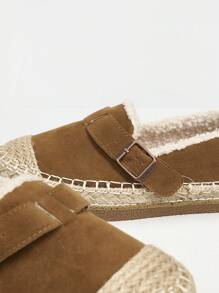 Styleloop Women Brown Loafers Flat Slip-On Shoes With Buckle Accent, Rounded Toe, Thermal Lined For Casual Wear