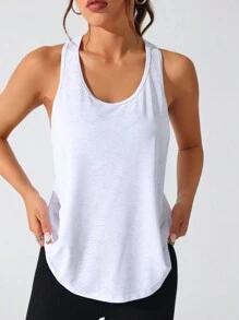 Easithlete 裹背运动 T 恤 - 白色 - 查看 4