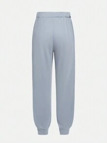 SHEIN 2pcs Boys' Stand Collar Long Sleeve Patchwork Outdoor Sports Fashion Sweatshirt & Pants Set - Multicolor - View 8