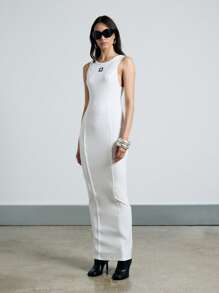 AiiRZ Seam Detail Fitted Bodycon Maxi Dress