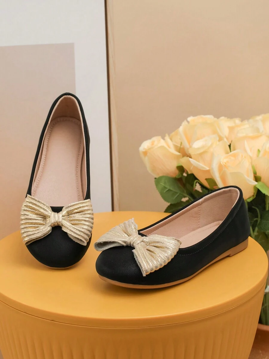Fashionable Casual Flats For Teens & Youth - Black - View 1