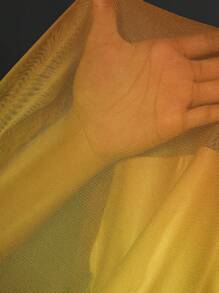 Slaydiva 优雅派对/度假渐变色花卉网眼印花女式长袖连衣裙 - M - 彩色 - 查看 6