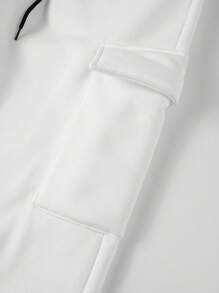 Manfinity Homme Men's Solid Color Zip-Up Hoodies And Sweatpants Casual Tracksuit Set, Fall, Fall Clothes, Cozy Outfits