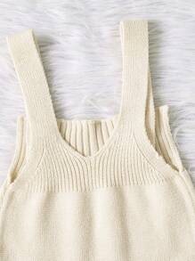 SHEIN Soft Casual Pink Cardigan Sweater Set For Baby Girls