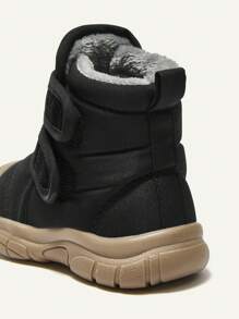 Cozy Pixies 1 双男孩/女孩黑色时尚潮流经典钩环舒适保暖羊毛休闲运动鞋，适合日常穿着和运动，秋冬季 - 黑色 - 查看 7