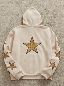 Manfinity VCAY Men's Casual Loose Knitted Long Sleeve Hooded Cardigan, For Fall Winter