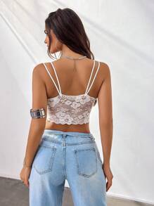 Crystal Vow Floral lace Bralet - White - View 2