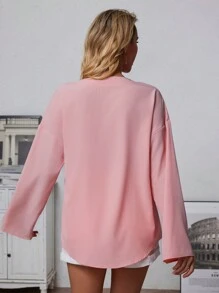 INAWLY Women's V-Neck Long Sleeve Casual Blouse