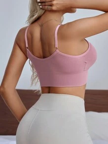 3pcs/Set Women Seamless Solid Color Camisole Bras - Multicolor - View 2